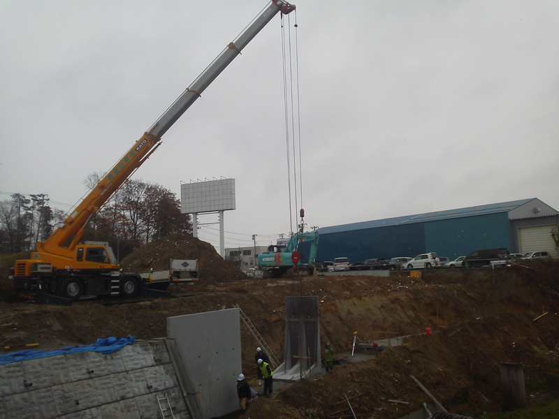 L型擁壁　大型積ブロックMQS